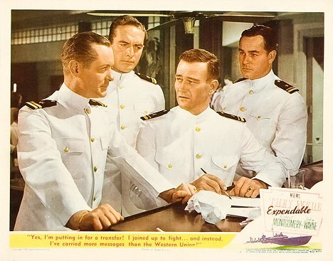 Robert Montgomery, John Wayne - Schnellboote vor Bataan - Lobbykarten