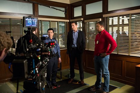 Reggie Lee, Silas Weir Mitchell, Russell Hornsby - Grimm - Tribunal - Del rodaje