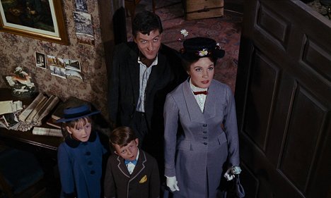 Karen Dotrice, Matthew Garber, Dick Van Dyke, Julie Andrews - Mary Poppins - Filmfotos