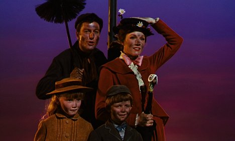 Karen Dotrice, Dick Van Dyke, Matthew Garber, Julie Andrews - Mary Poppins - Van film