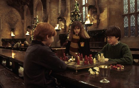 Rupert Grint, Emma Watson, Daniel Radcliffe - Harry Potter a Kámen mudrců - Z filmu