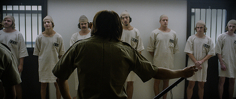 Brett Davern, Tye Sheridan, Johnny Simmons, Ezra Miller, Chris Sheffield, Logan Miller - The Stanford Prison Experiment - Photos