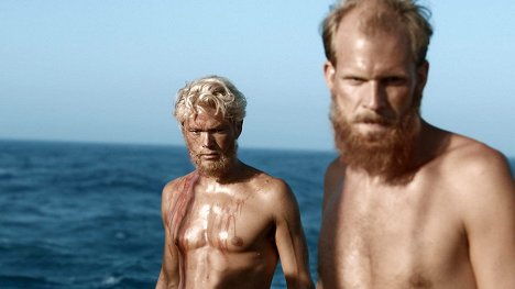Jakob Oftebro, Gustaf Skarsgård - Kon-Tiki - Z filmu