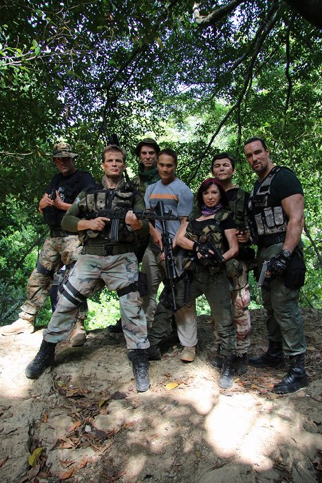 Olivier Gruner, Casper Van Dien, Mark Dacascos, Cynthia Rothrock, Don 'The Dragon' Wilson, Alexandr Něvskij - Showdown in Manila - Z nakrúcania