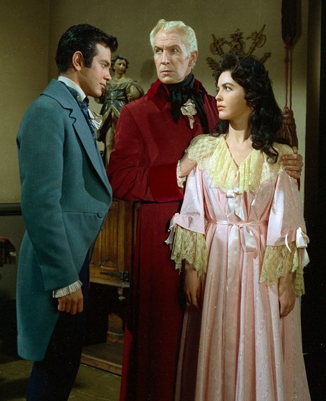 Mark Damon, Vincent Price, Myrna Fahey - The Fall of the House of Usher - Photos