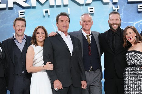 David Ellison, Dana Goldberg, Arnold Schwarzenegger, Alan Taylor, Jai Courtney, Emilia Clarke