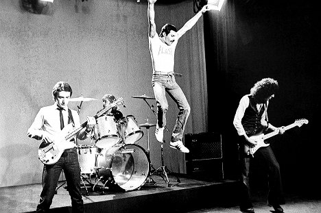 John Deacon, Roger Taylor, Freddie Mercury, Brian May - Queen: Play the Game - Filmfotos