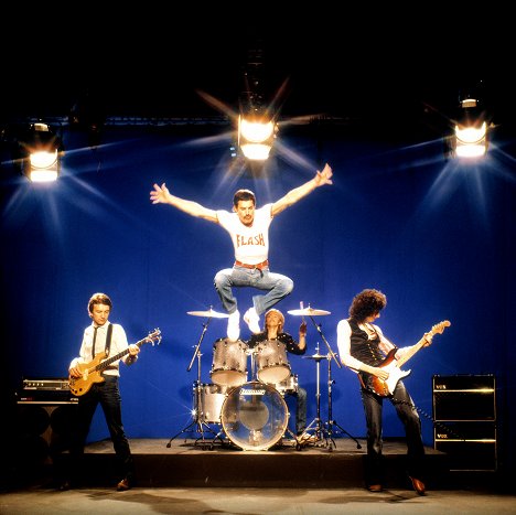 John Deacon, Freddie Mercury, Roger Taylor, Brian May - Queen: Play the Game - Filmfotos