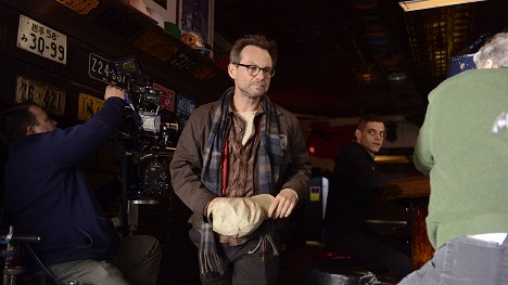 Christian Slater, Rami Malek - Mr. Robot - Dreharbeiten
