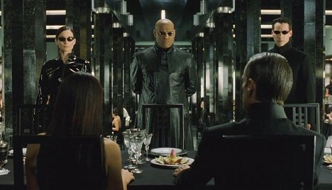 Carrie-Anne Moss, Laurence Fishburne, Keanu Reeves - The Matrix Reloaded - Do filme