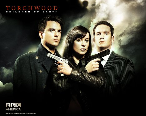 John Barrowman, Eve Myles, Gareth David-Lloyd - Torchwood - Lobbykaarten