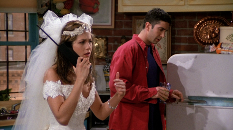 Jennifer Aniston, David Schwimmer - Friends - The One Where Monica Gets a Roommate - Photos