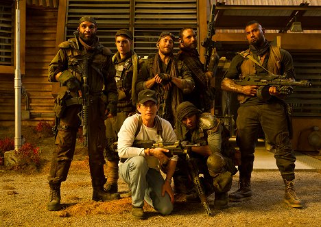 Conrad Pla, Nolan Gerard Funk, David Twohy, Neil Napier, Danny Blanco Hall, Noah Dalton Danby, Dave Bautista - Riddick - Z nakrúcania