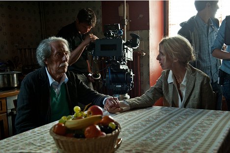 Jean Rochefort, Sandrine Kiberlain - Floride - Tournage