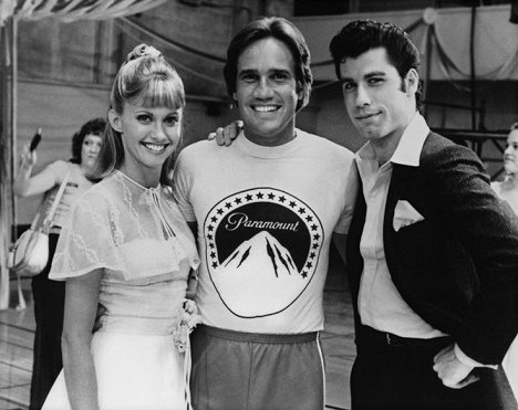 Olivia Newton-John, Randal Kleiser, John Travolta - Grease - Making of