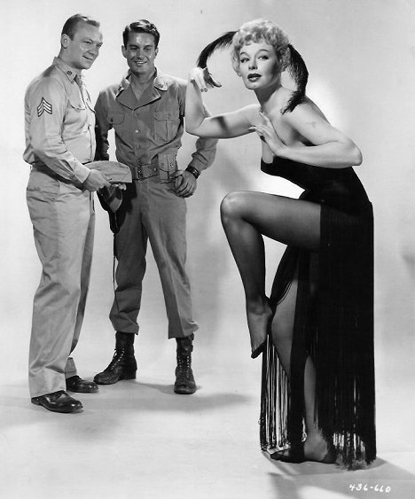 Aldo Ray, Cliff Robertson, Lili St. Cyr - The Naked and the Dead - Werbefoto