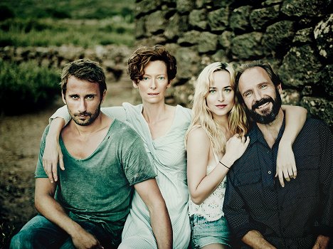 Matthias Schoenaerts, Tilda Swinton, Dakota Johnson, Ralph Fiennes - Vakító napfényben - Promóció fotók