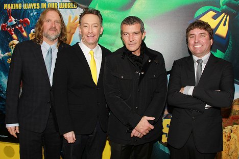 Paul Tibbitt, Tom Kenny, Antonio Banderas, Stephen Hillenburg