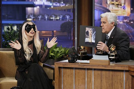 Lady Gaga, Jay Leno - The Tonight Show with Jay Leno - Photos