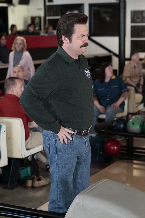 Nick Offerman - Parks and Recreation - Bowling for Votes - Photos