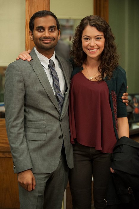 Aziz Ansari, Tatiana Maslany - Parks and Recreation - Der Twitter-Skandal - Werbefoto