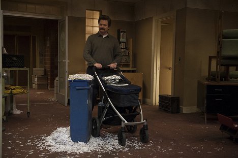 Nick Offerman - Parks and Recreation - The Wall - Photos