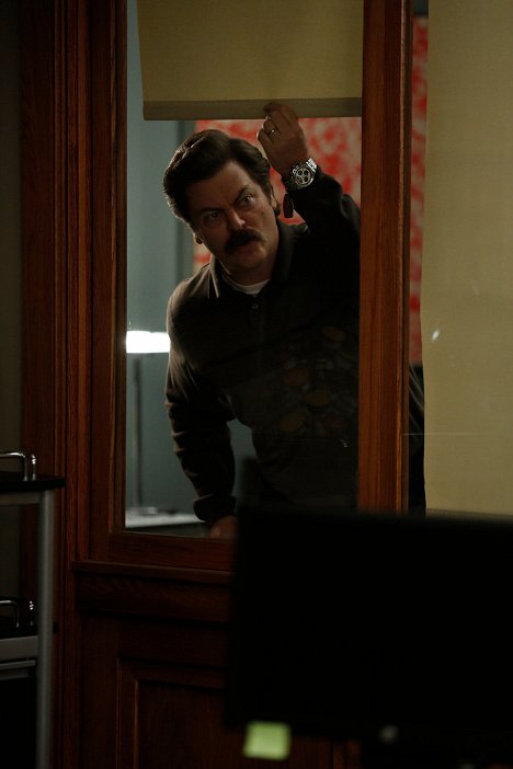 Nick Offerman - Parks and Recreation - Leslie and Ron - Photos