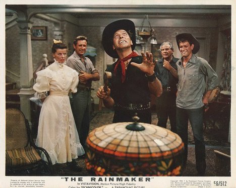Katharine Hepburn, Lloyd Bridges, Burt Lancaster, Earl Holliman - The Rainmaker - Cartões lobby
