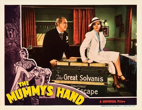 Cecil Kellaway, Peggy Moran - The Mummy's Hand - Lobbykarten
