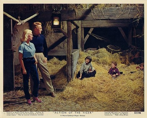 Martine Carol, Van Johnson - Action of the Tiger - Lobby Cards