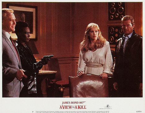 Christopher Walken, Grace Jones, Tanya Roberts, Roger Moore - A View to a Kill - Lobbykaarten
