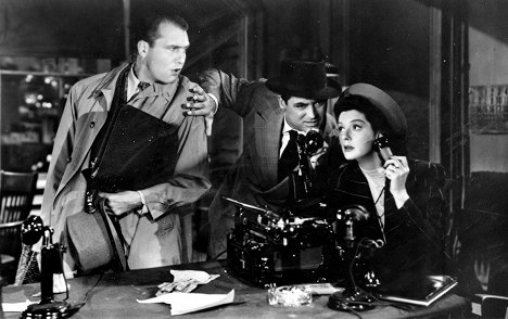 Ralph Bellamy, Cary Grant, Rosalind Russell - His Girl Friday - Photos