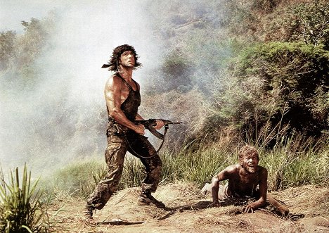 Sylvester Stallone, Andy Wood - Rambo II - Der Auftrag - Filmfotos