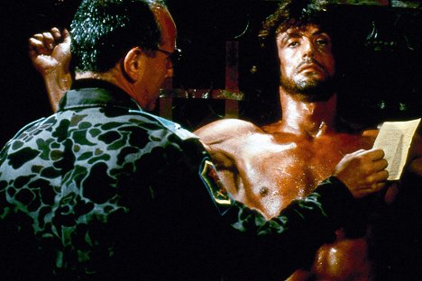 Steven Berkoff, Sylvester Stallone - Rambo 2. - Filmfotók