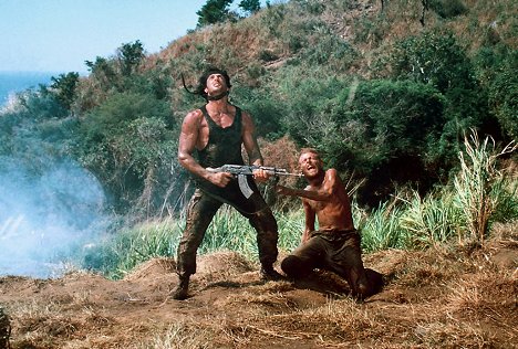 Sylvester Stallone, Andy Wood - Rambo II - Filmfotos