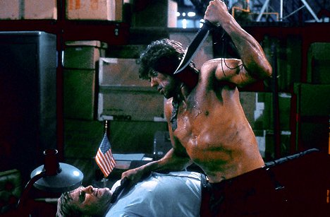 Charles Napier, Sylvester Stallone - Rambo 2. - Filmfotók