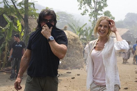 Sylvester Stallone, Julie Benz - Rambo - Making of