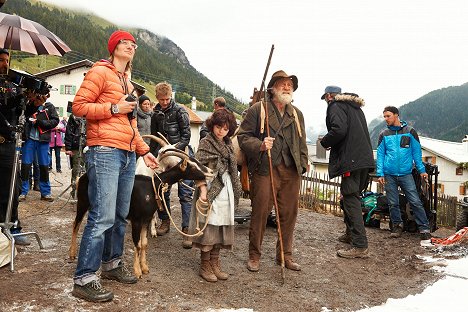 Anuk Steffen, Bruno Ganz - Heidi - Tournage