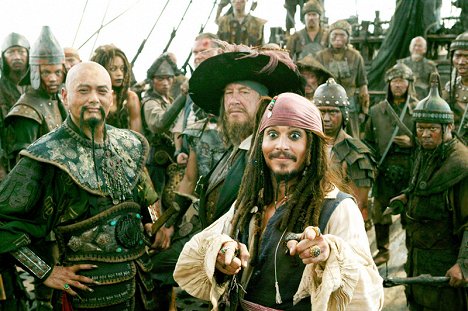 Yun-fat Chow, Naomie Harris, Geoffrey Rush, Johnny Depp - Pirates of the Caribbean: At World's End - Photos