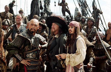 Kevin McNally, Yun-fat Chow, Geoffrey Rush, Johnny Depp - Piratas del Caribe: En el fin del mundo - De la película