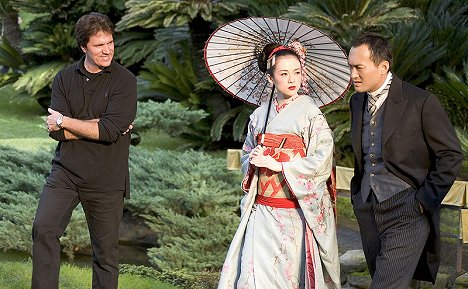 Rob Marshall, Ziyi Zhang, Ken Watanabe - Die Geisha - Dreharbeiten