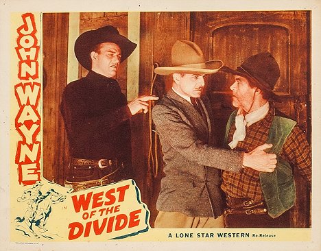 John Wayne, Lloyd Whitlock, George 'Gabby' Hayes - A l'ouest des montagnes - Cartes de lobby