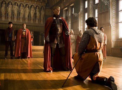 Colin Morgan, Bradley James, Anthony Head - Merlin kalandjai - Lancelot - Filmfotók