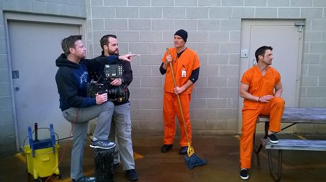 John Lyde, Dolph Lundgren, Matthew Reese - Börtönlázadás - Forgatási fotók