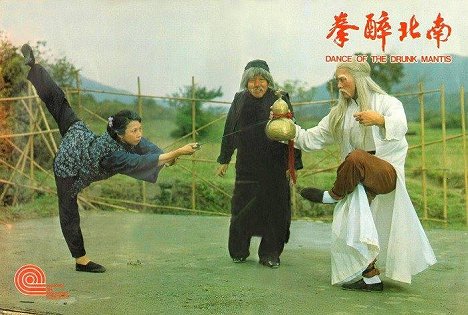 Linda Lin, Simon Siu-Tin Yuen, Jang-Lee Hwang - Dance of the Drunk Mantis - Lobby Cards