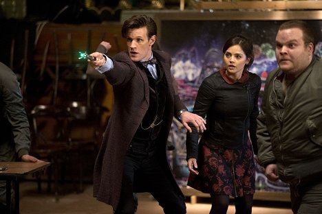 Matt Smith, Jenna Coleman - Doctor Who - Albtraum in Silber - Filmfotos