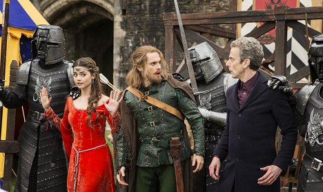 Jenna Coleman, Tom Riley, Peter Capaldi - Doctor Who - Robot of Sherwood - Photos