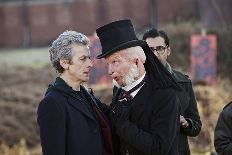 Peter Capaldi, Paul Kaye, Arsher Ali - Doctor Who - Before the Flood - Photos