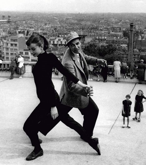 Audrey Hepburn, Stanley Donen - Rakastunut Pariisissa - Kuvat kuvauksista