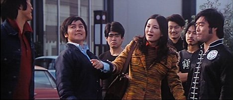 Polly Kuan, Wan-Kam Pak, Fumio Idemura - Xiao ying xiong da nao Tang Ren jie - Filmfotos